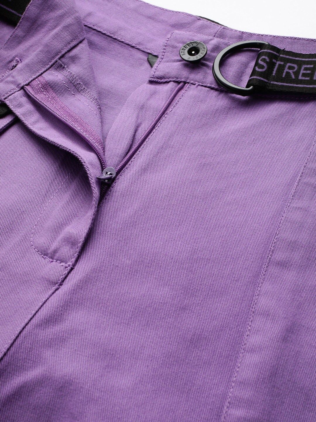 STREET 9 Women Lavender Regular Fit Solid Joggers