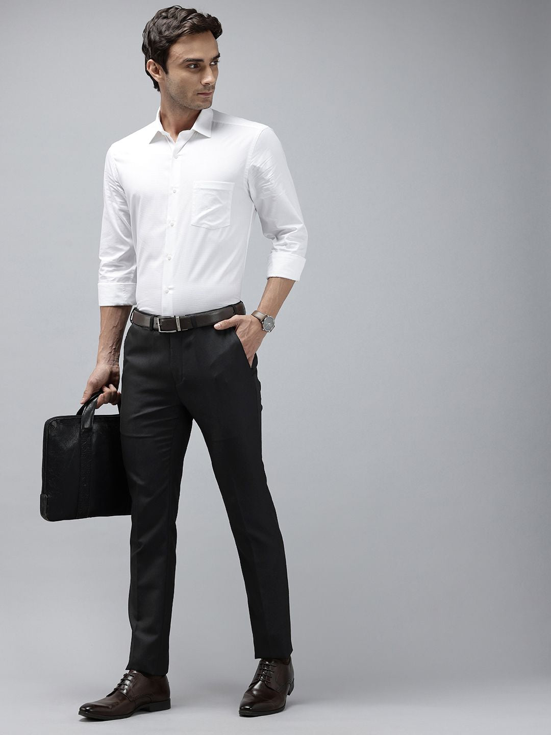 Park Avenue Men Slim Fit Formal Trousers