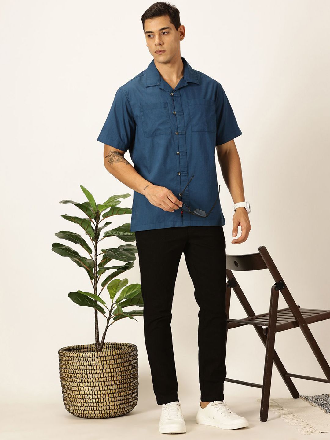 Thomas Scott Men Premium Opaque Casual Shirt