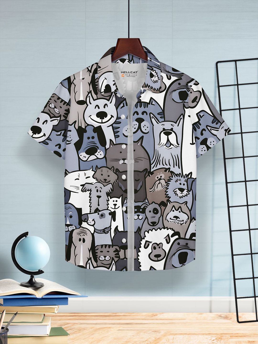HELLCAT Boys Floral Opaque Printed Casual Shirt