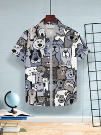 HELLCAT Boys Floral Opaque Printed Casual Shirt