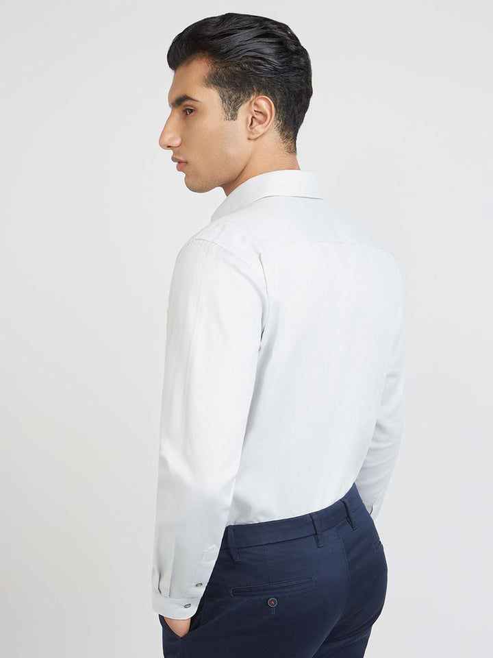 Raymond Pure Cotton Slim Fit Opaque Formal Shirt