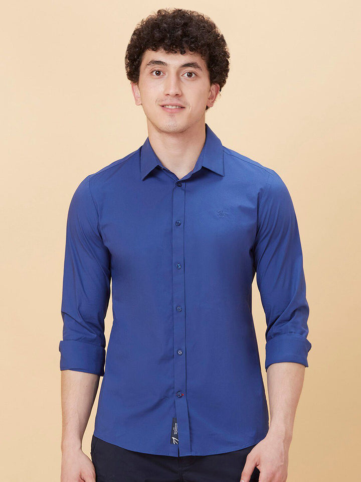Being Human Spread Collar Slim Fit Casual Shirt