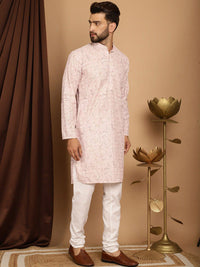 SOJANYA Floral Printed Pure Cotton Kurta With Churidar