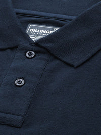 DILLINGER Men Solid Regular Fit Polo Collar T-shirt