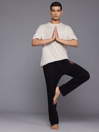 HRX by Hrithik Roshan Typography Print Pure Cotton Relaxed Yoga T-shirt