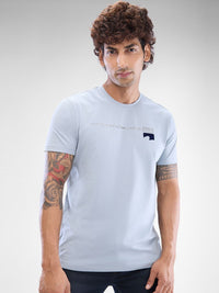 SPYKAR Men Typography Printed Slim Fit Round Neck T-shirt