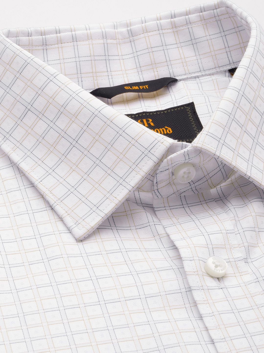 Raymond Slim Fit Checked Pure Cotton Formal Shirt