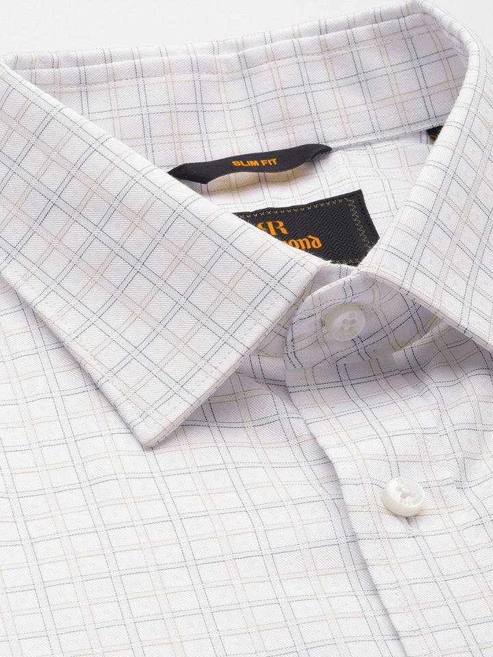Raymond Slim Fit Checked Pure Cotton Formal Shirt