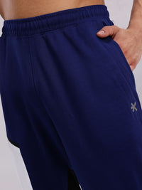 HRX by Hrithik Roshan Men Colourblocked Mid-Rise Rapid-Dry Regular Fit Running Joggers