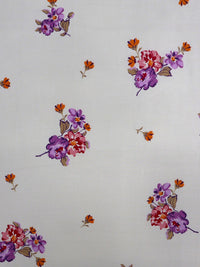 BOMBAY DYEING Red & White Floral 164 TC Pure Cotton Queen Bedsheet With 2 Pillow Covers