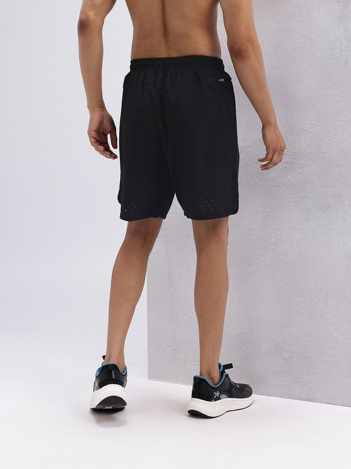 HRX by Hrithik Roshan Men Brand Logo Print Detail Mid-Rise Training Shorts