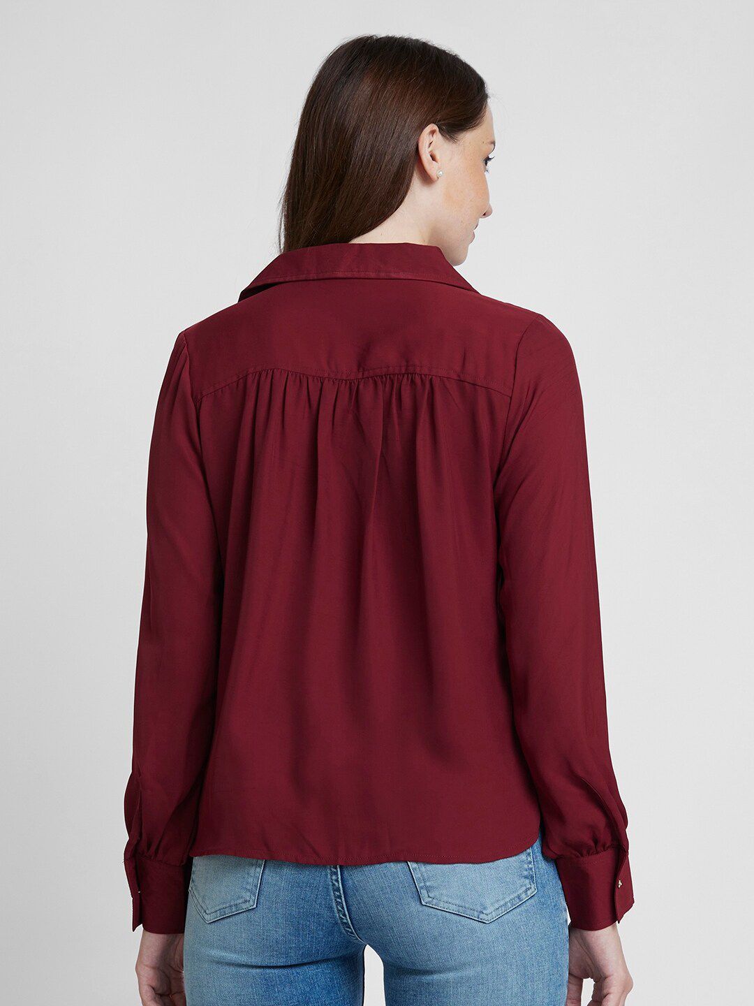 SPYKAR Classic Spread Collar Opaque Casual Shirt
