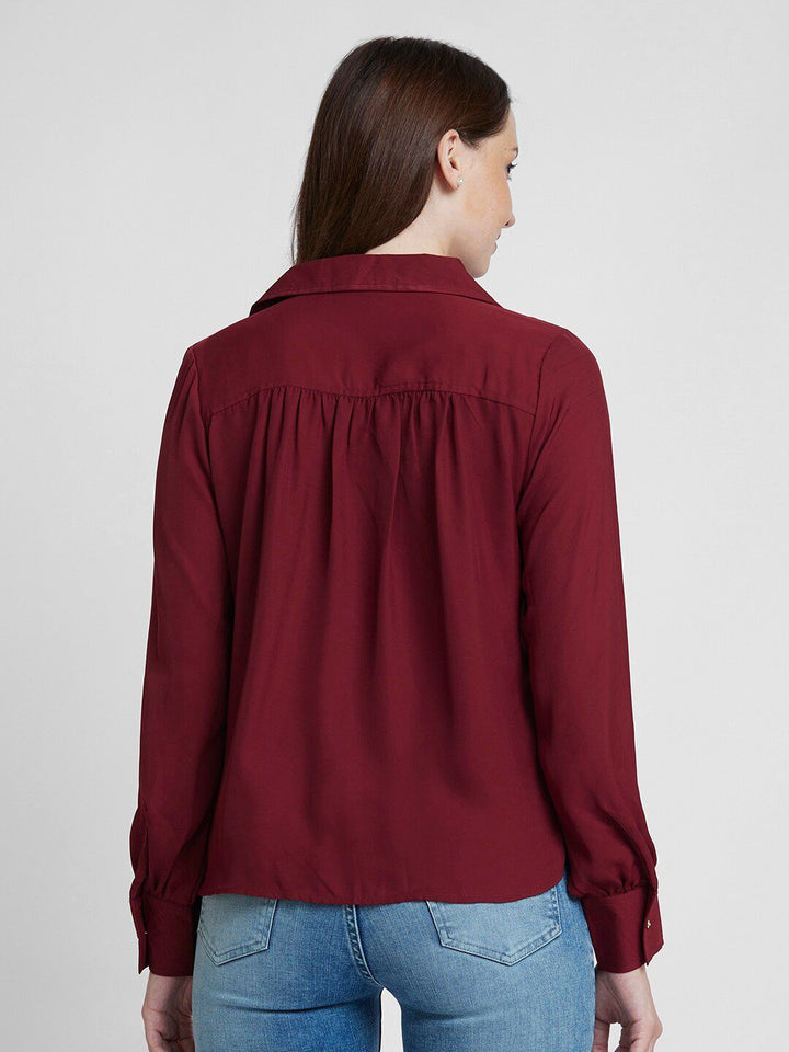 SPYKAR Classic Spread Collar Opaque Casual Shirt