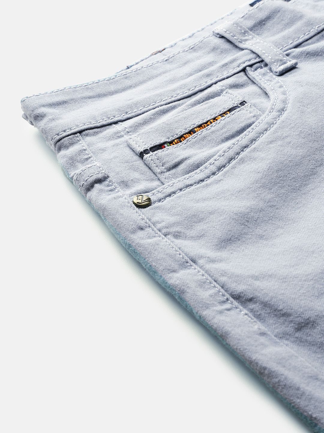 The Indian Garage Co Men Blue Slim Fit Low-Rise Clean Look Stretchable Jeans