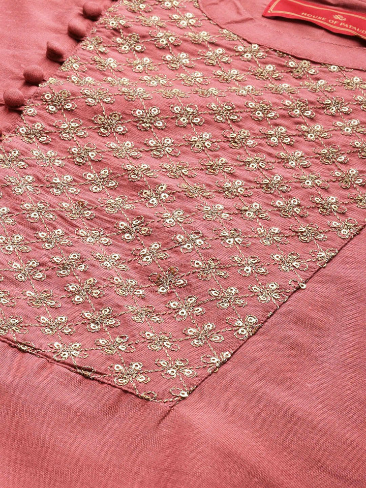 House of Pataudi Men Yoke Design Angrakha Jashn Kurta