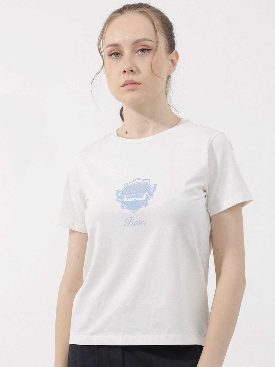 RAREISM Women Printed Pockets T-shirt