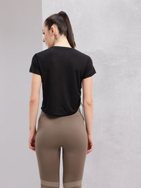 HRX by Hrithik Roshan Rapid-Dry Running Crop T-shirt
