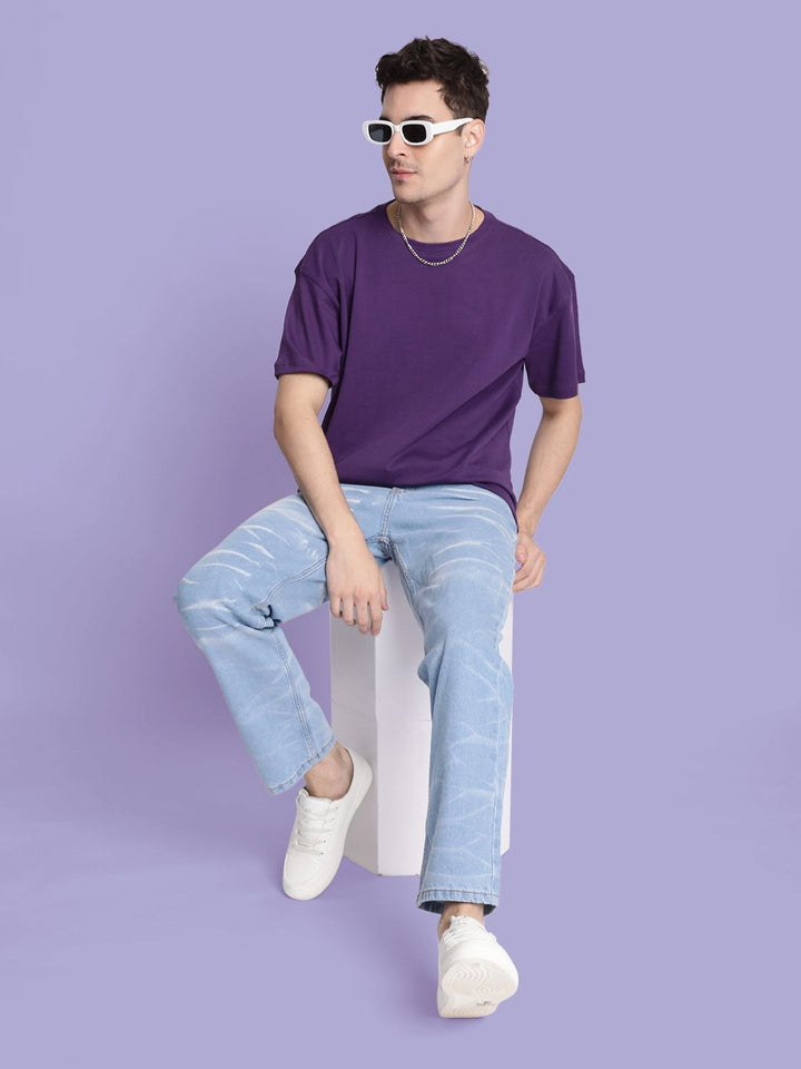 Bene Kleed Men Drop-Shoulder Sleeves T-shirt