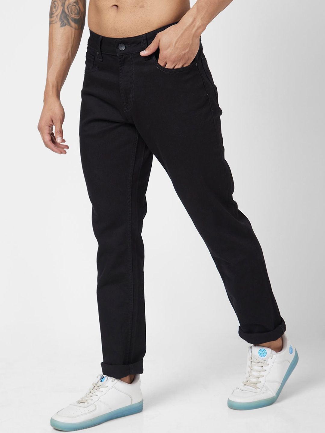 SPYKAR Men Skinny Fit Low-Rise Cotton Jeans