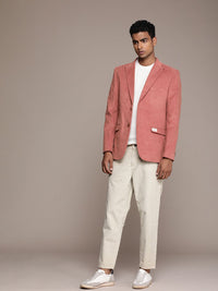Mr Bowerbird Tailored Fit Peaked Lapel Collar Single Breasted Corduroy Cotton Blazer