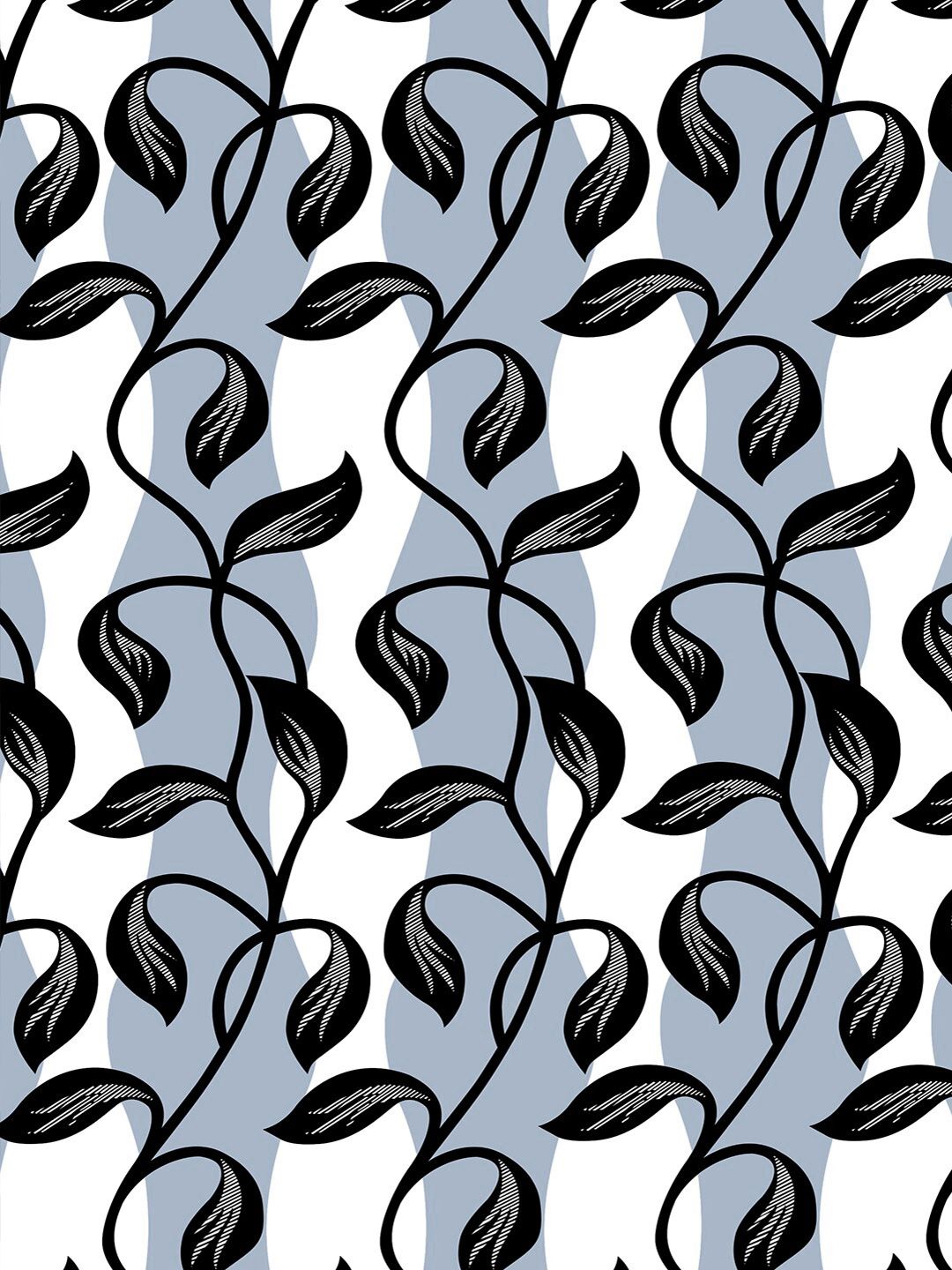 Story@home 2 Pieces White & Grey Printed Door Curtains