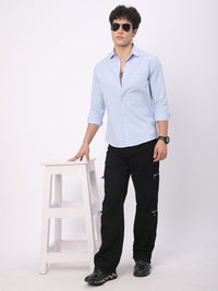 VASTRADO Men Classic Fit Spread Collar Micro Checked Cotton Casual Shirt