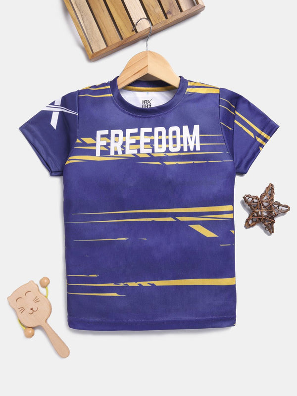 HRX by Hrithik Roshan Boys Typography Printed T-shirt