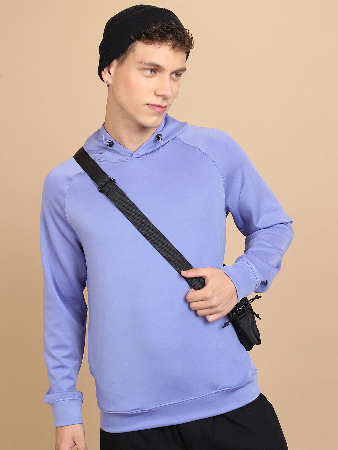 HIGHLANDER Hooded Raglan Sleeves Relaxed Fit Pullover