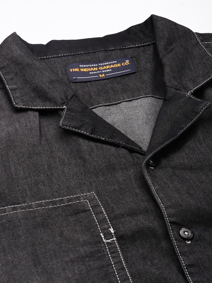 The Indian Garage Co Faded Boxy Fit Denim Utility Casual Co-Ords