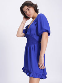 DressBerry Cut-Out Queen Smocked A-Line Dress