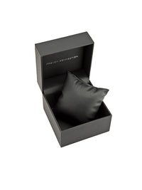 French Connection Men Silver-Toned Dial & Black Leather Straps Analogue Watch FCP31L