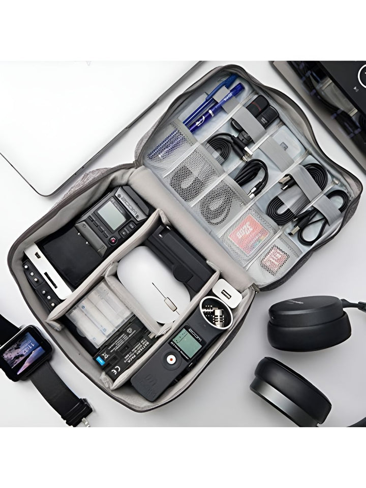 Cortina Black Water Resistant Pouch Electronics Accessories Organizer