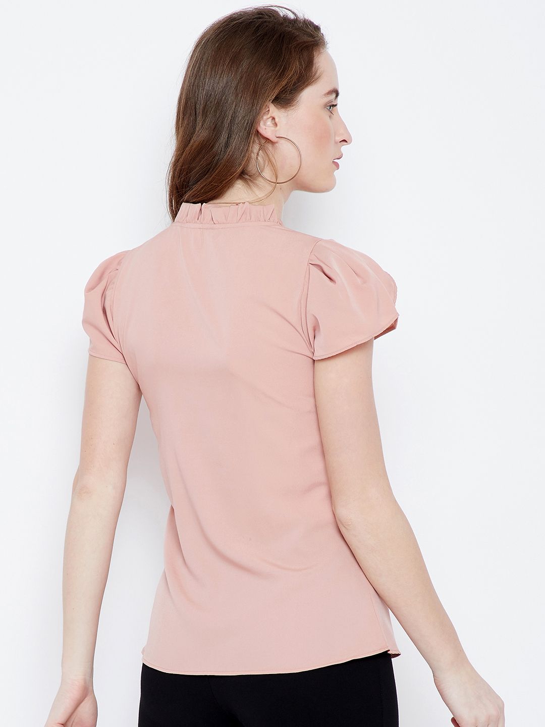 Berrylush Pink Front Twist Top