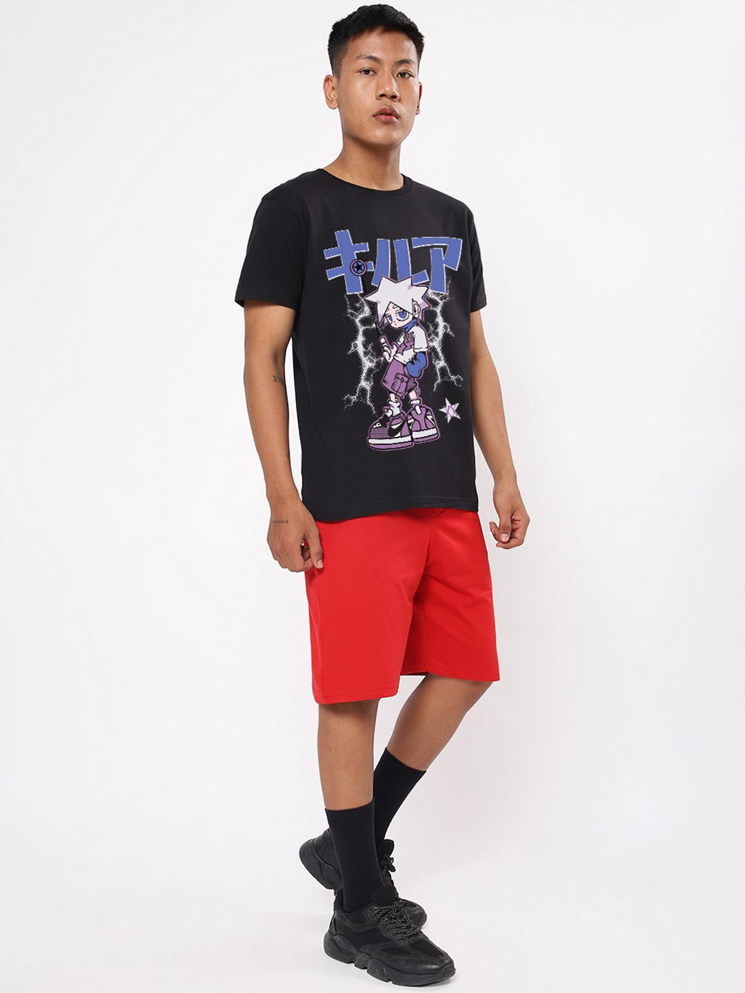 Bewakoof Men Graphic Printed Round Neck Pure Cotton T-shirt