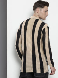 The Indian Garage Co Striped Pure Acrylic Casual Shirt