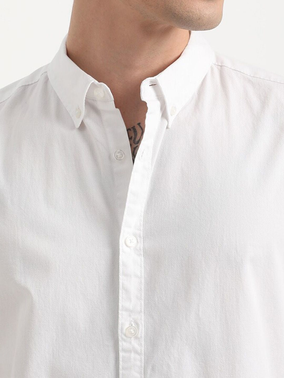 THE BEAR HOUSE Slim Fit Pure Cotton Casual Shirt