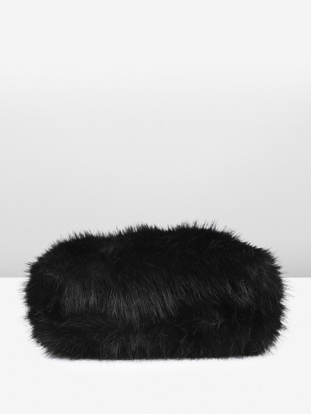 DressBerry Structured Handheld Bag With Fur