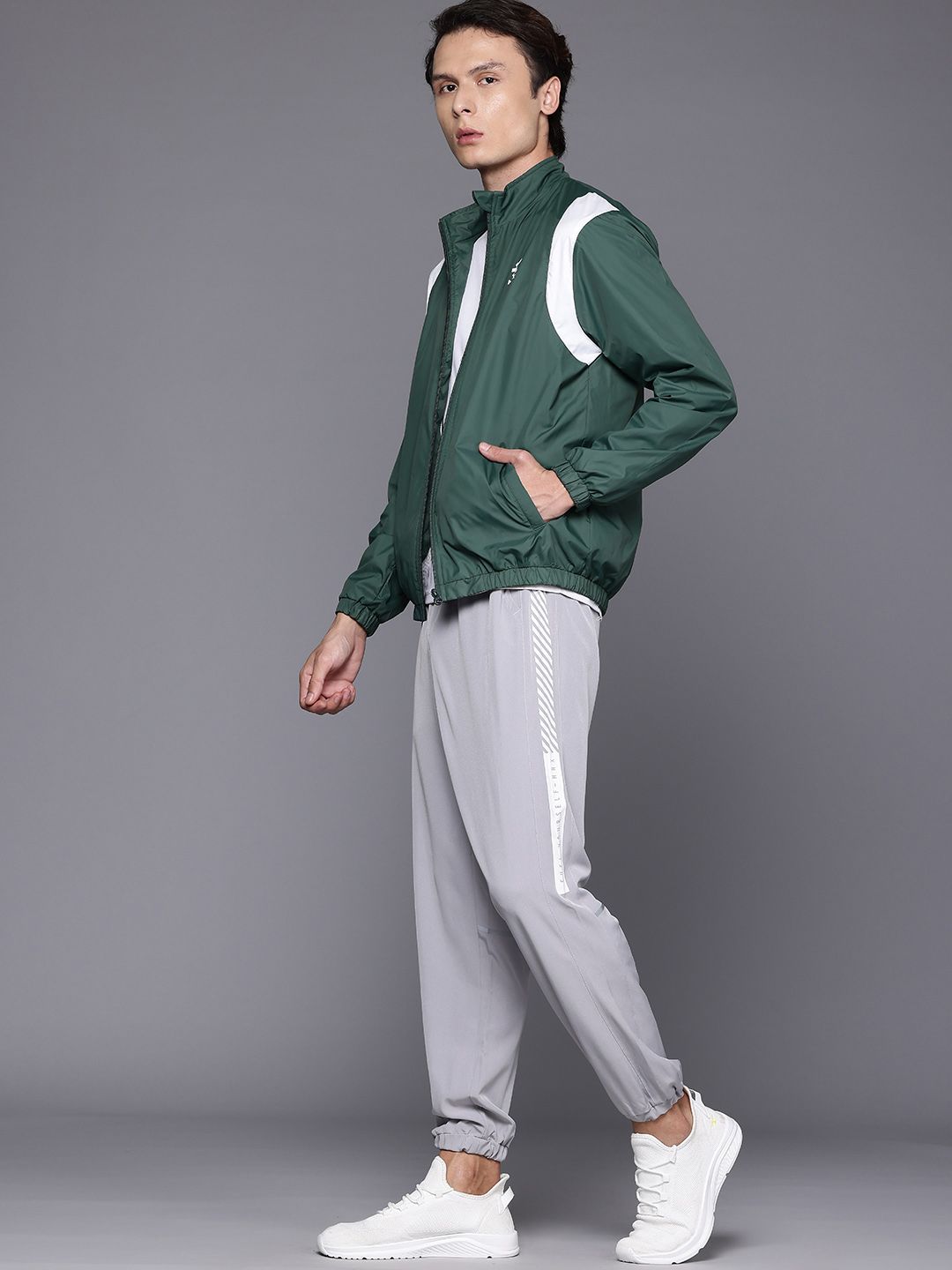 HRX by Hrithik Roshan Rapid-Dry Typography Lifestyle Jacket