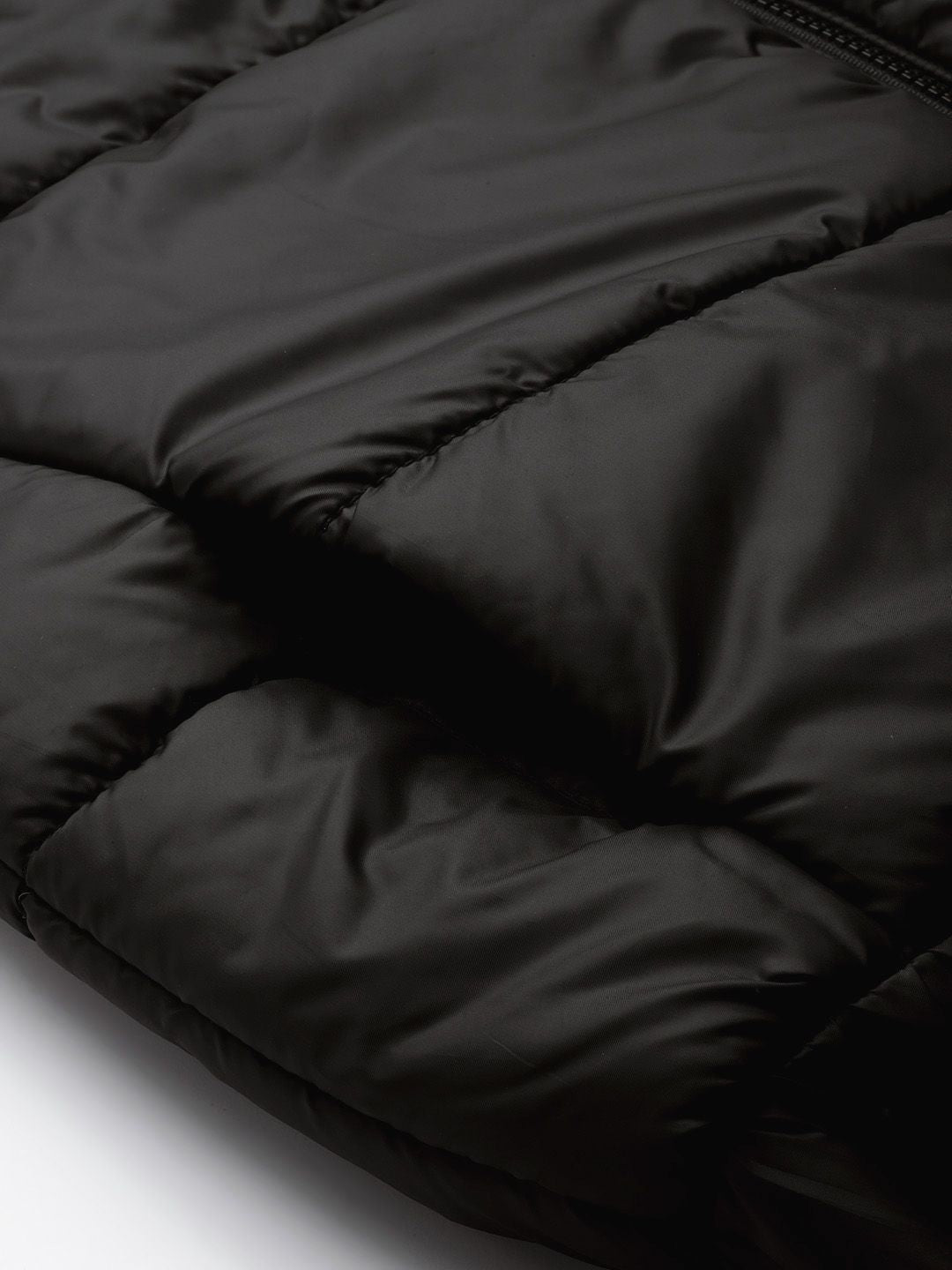 DressBerry Women Black Solid Padded Jacket