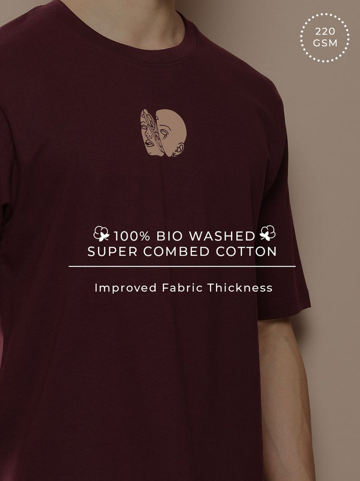 Difference of Opinion Men Graphic Printed Oversized T-shirt