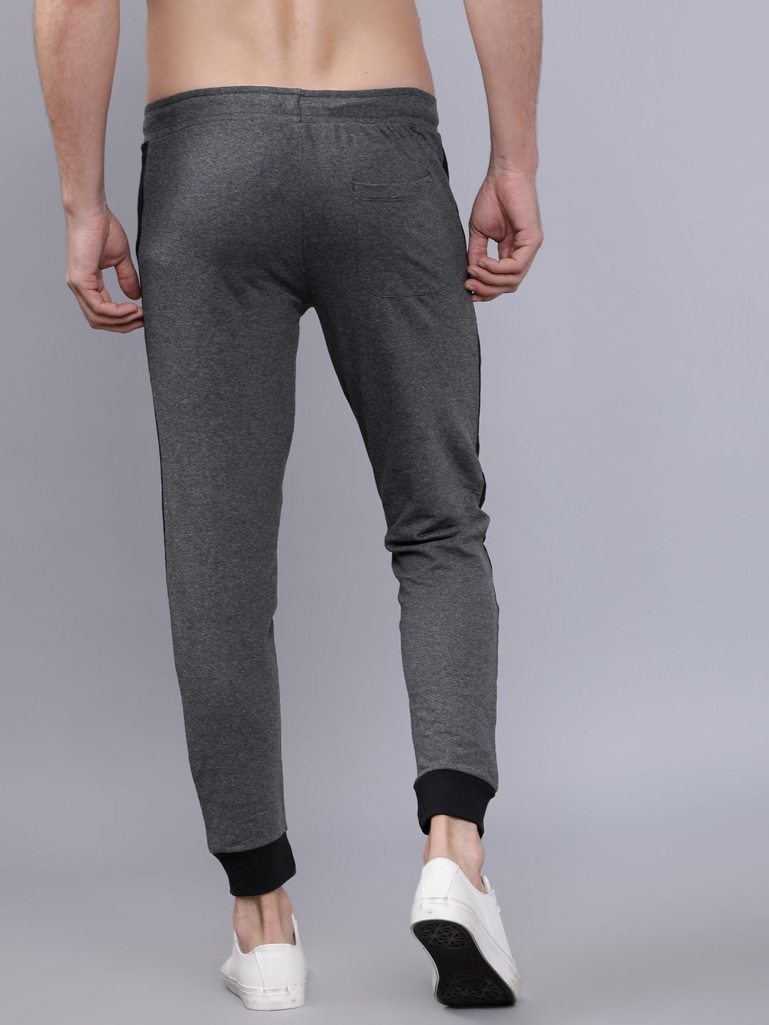 The Indian Garage Co Men Grey Solid Slim-Fit Joggers