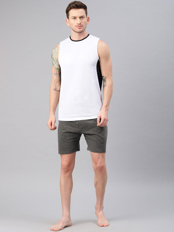 HRX oleh Hrithik Roshan Men Black Black Solid Fit Stoga Shorts