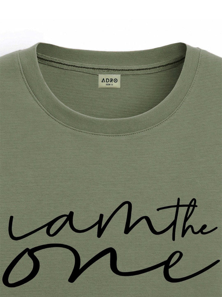 ADRO Men Graphic Printed Round Neck Cotton Oversized T-Shirt