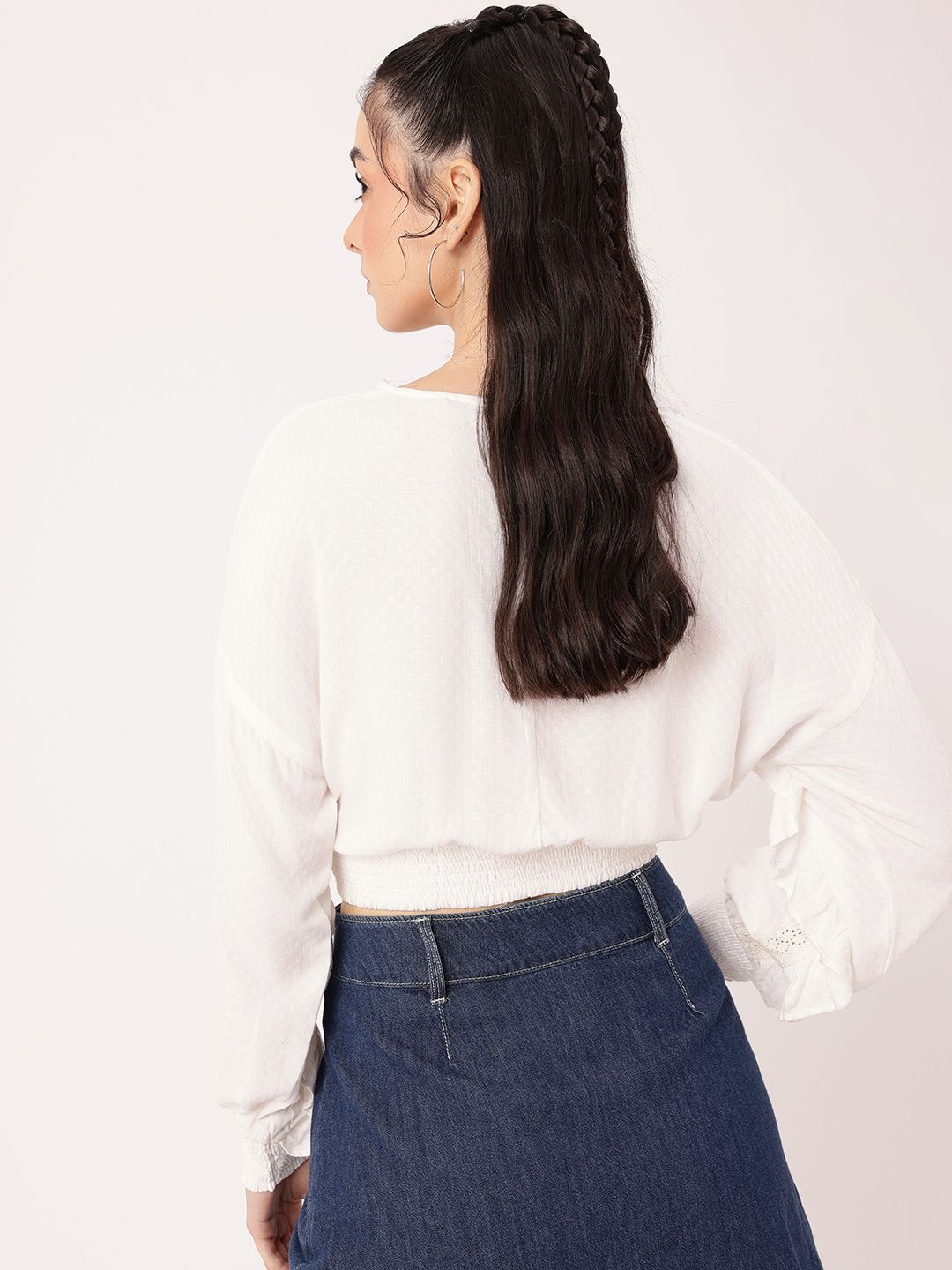 DressBerry Everyday Essential Ruffled Blouson Top
