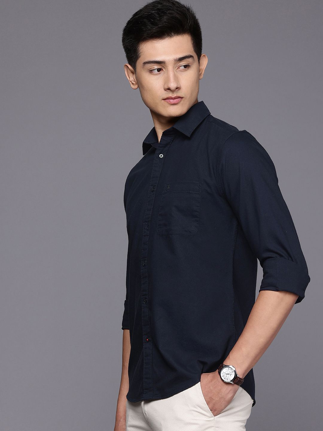 Raymond Slim Fit Pure Cotton Casual Shirt