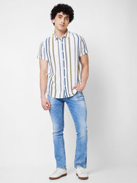 SPYKAR Striped Cotton Casual Shirt