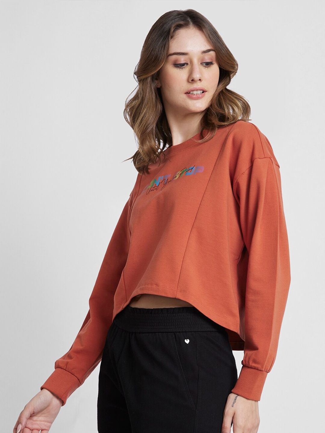 SPYKAR Typography Printed Sweatshirt