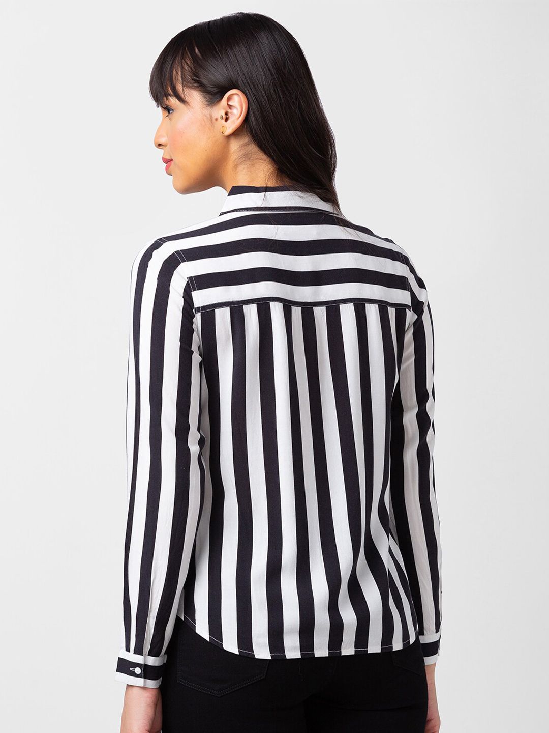 SPYKAR Women Striped Casual Cotton Shirt
