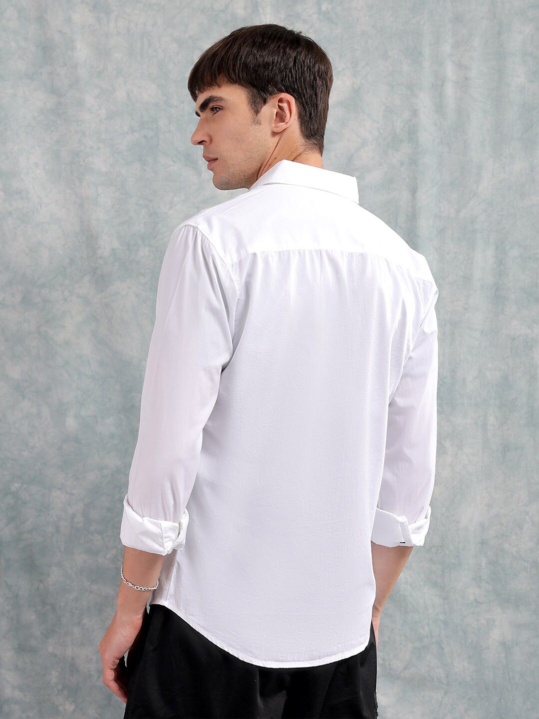 The Indian Garage Co Slim Fit Graphic Printed Cotton Shirt